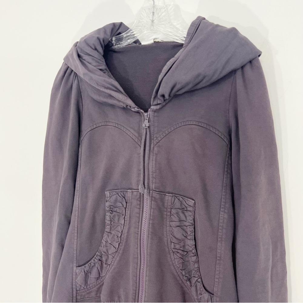Prairie Underground Long Cloak Hoodie Zip Up Sweatshirt Size Small Organic - Picture 2 of 7